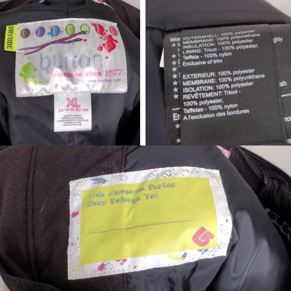 Burton Dryride Ski Snowboard Winter Fall Cargo Pants Size XL - Picture 16 of 16